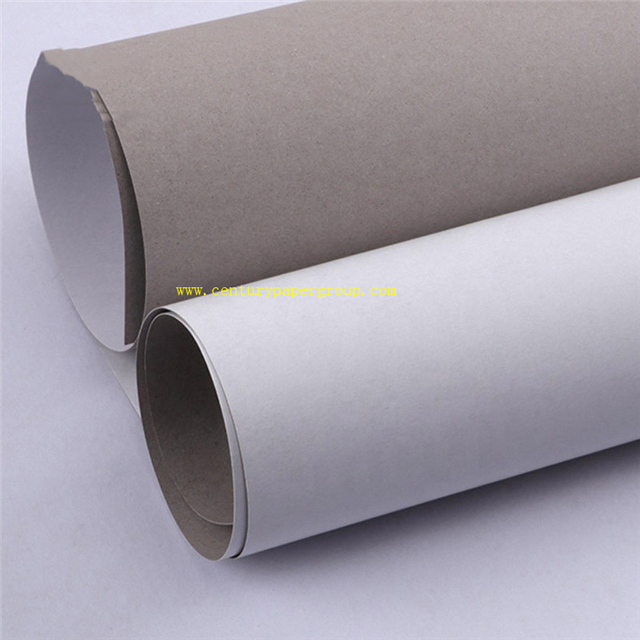 Двусторонняя доска 300GSM белого цвета с серой задней частью картона